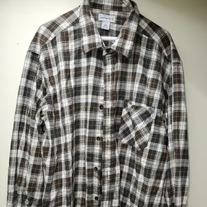 Carhartt Brown Checketed Flannel Jacket NWOT